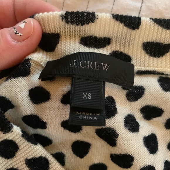 J.Crew merino wool animal spot top - Picture 3 of 4